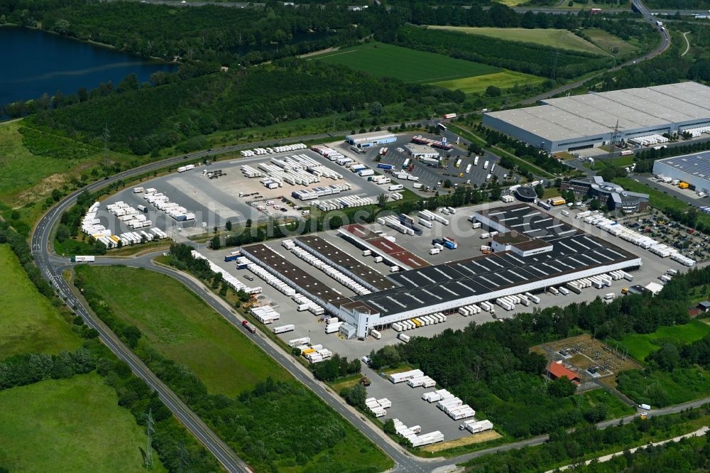 Aerial photograph Lehrte - Building complex and distribution center on the site DPD Depot on Europastrasse in Lehrte in the state Lower Saxony, Germany