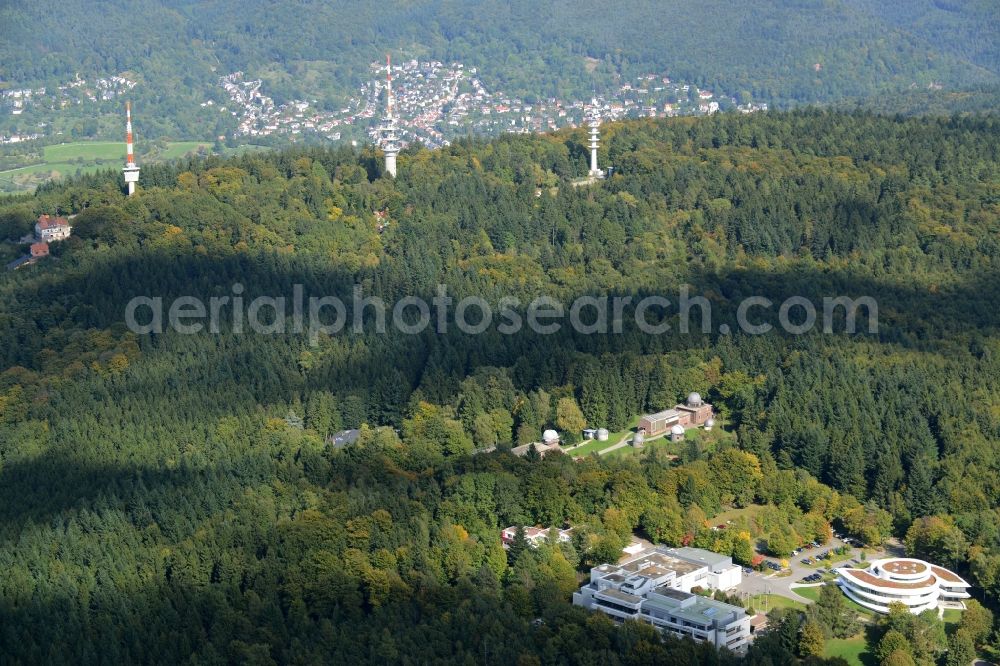 Aerial image Heidelberg - Building complex of the Max-Planck-Institut fuer Astronomie in Heidelberg in the state Baden-Wuerttemberg
