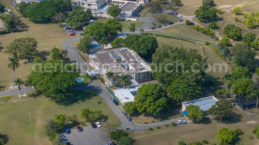 Aerial photograph Kingston - Building complex of the Ministry Office of The Prime Minister on street Devon Road in Kingston in St. Andrew Parish, Jamaica
