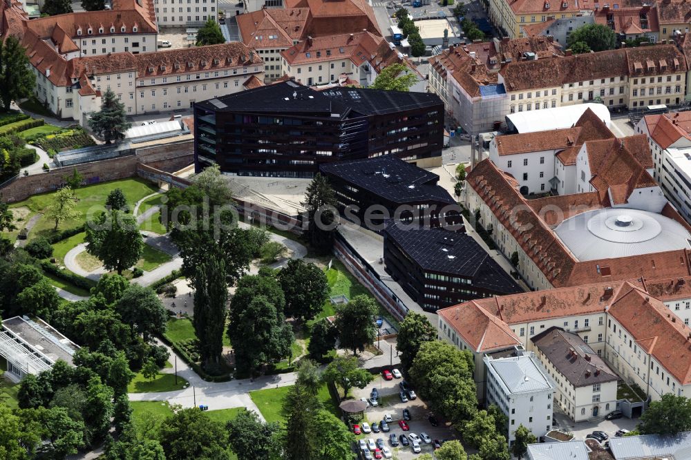 Aerial image Graz - Building complex Pfauengarten in Graz in Steiermark, Austria