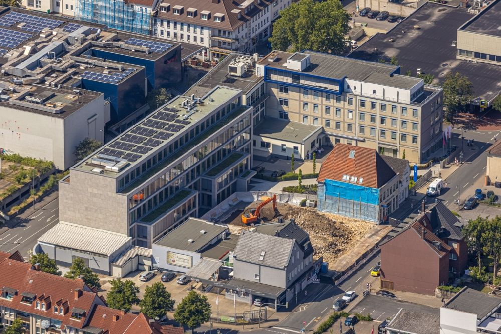 Aerial image Hamm - Publishing house complex of the press and media house of Westfaelischer Anzeiger on Gutenbergstrasse in Hamm in the state North Rhine-Westphalia, Germany