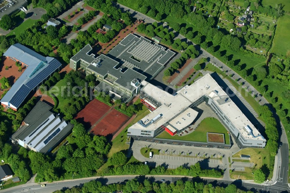 Aerial image Kiel - Complex of buildings of the regional occupation education centre technology Kiel in Kiel in the federal state Schleswig - Holstein, Germany