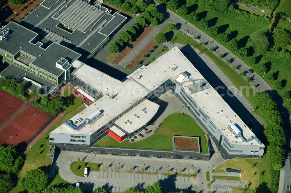 Aerial photograph Kiel - Complex of buildings of the regional occupation education centre technology Kiel in Kiel in the federal state Schleswig - Holstein, Germany