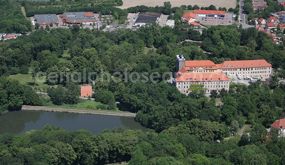 Ballenstedt from the bird's eye view: Building complex in the park of the castle in Ballenstedt in the state Saxony-Anhalt, Germany