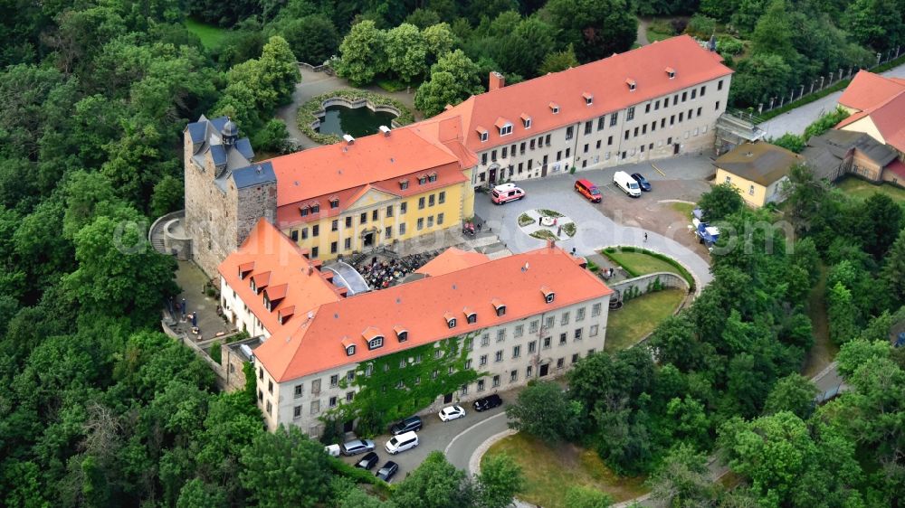 Aerial photograph Ballenstedt - Building complex in the park of the castle in Ballenstedt in the state Saxony-Anhalt, Germany