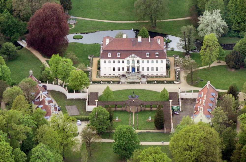 Aerial image Branitz - Building complex in the park of the castle in Branitz in the state Brandenburg, Germany