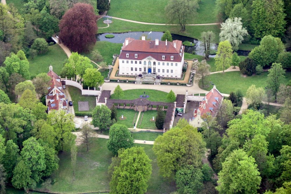 Aerial photograph Branitz - Building complex in the park of the castle in Branitz in the state Brandenburg, Germany