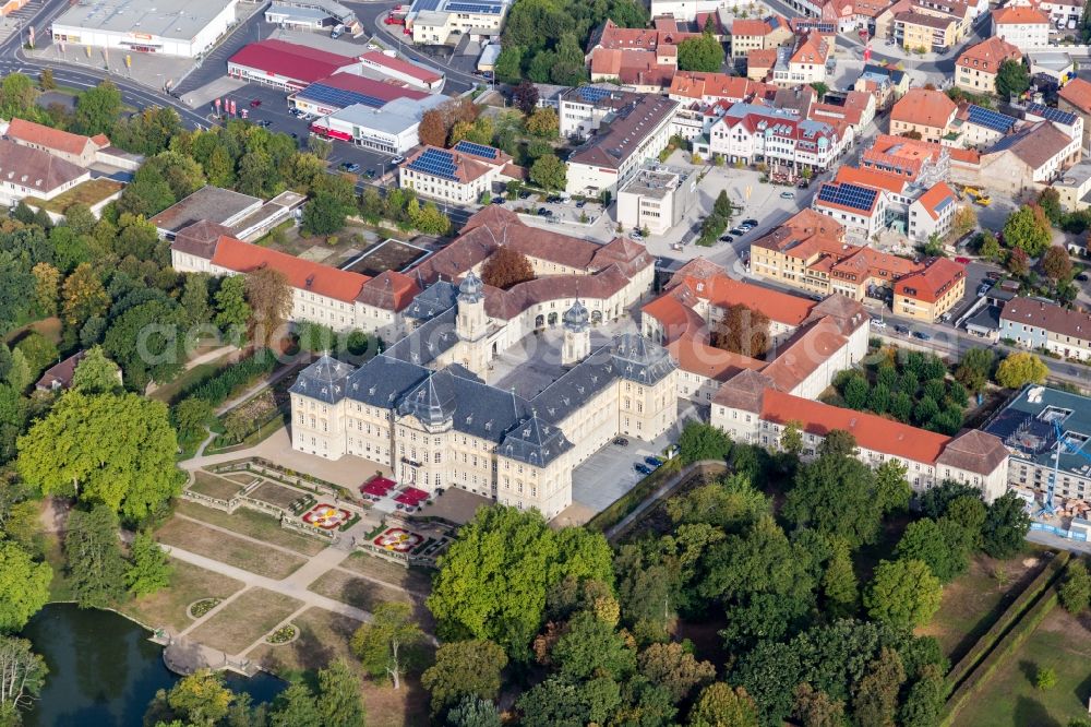 Aerial photograph Werneck - Building complex in the park of the castle Werneck in Werneck in the state Bavaria, Germany