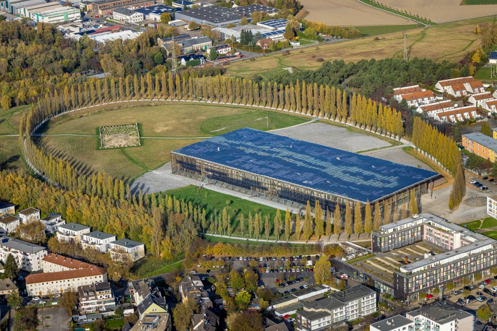 Sodingen from the bird's eye view: building complex of the education and training center Akademie Mont-Cenis in Sodingen at Ruhrgebiet in the state North Rhine-Westphalia, Germany