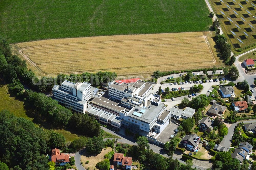 Rotenburg an der Fulda from above - Building complex of the education and training center of BKK Akademie in Rotenburg an der Fulda in the state Hesse, Germany