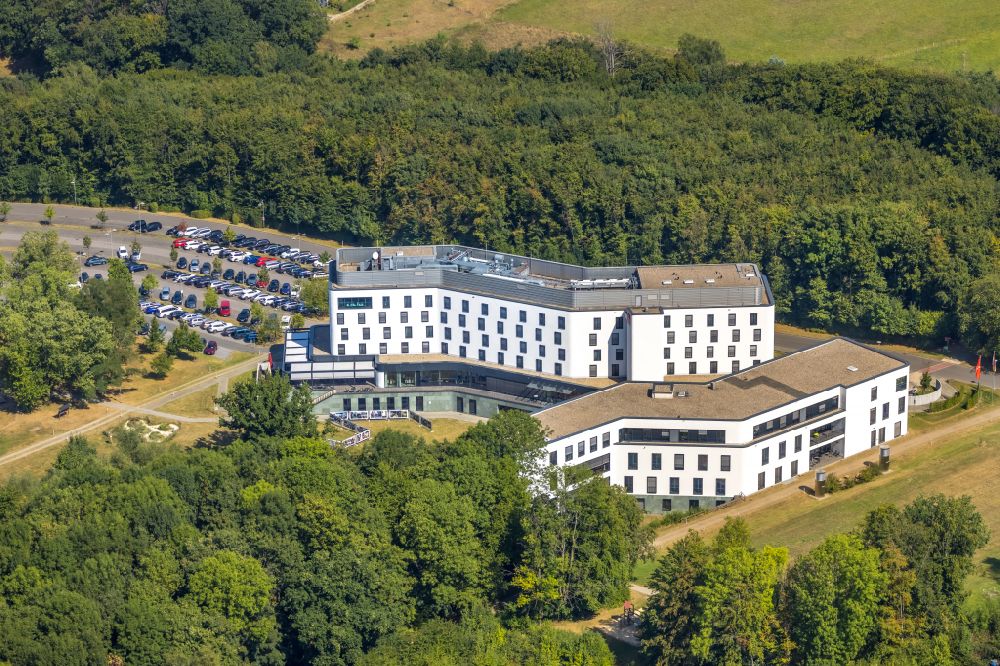 Aerial image Bossel - Building complex of the education and training center IG-Metall-Bildungszentrum on street Otto-Brenner-Strasse in Bossel in the state North Rhine-Westphalia, Germany