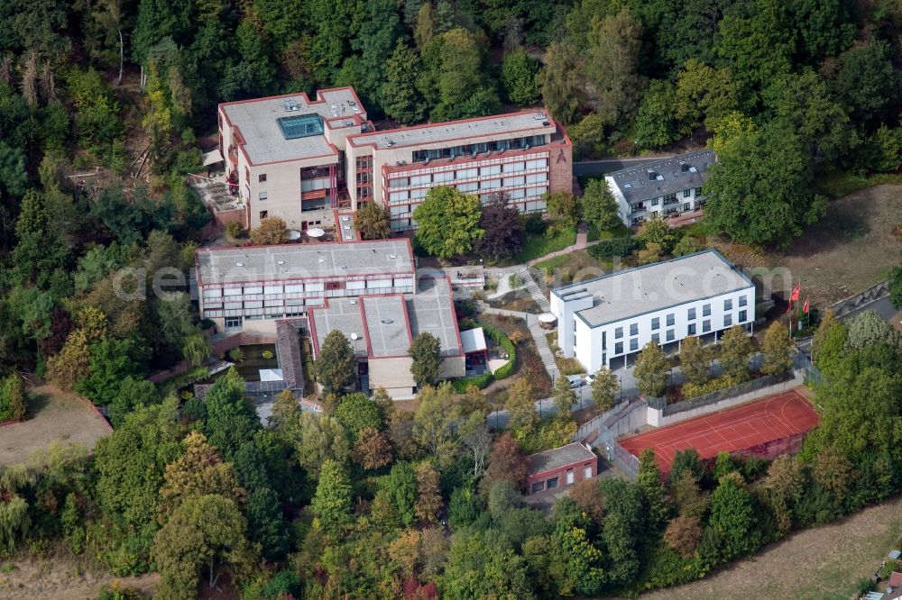 Aerial photograph Lohr am Main - Building complex of the education and training center of IG Metall Bildungszentrum Lohr on Willi-Bleicher-Strasse in Lohr am Main in the state Bavaria, Germany
