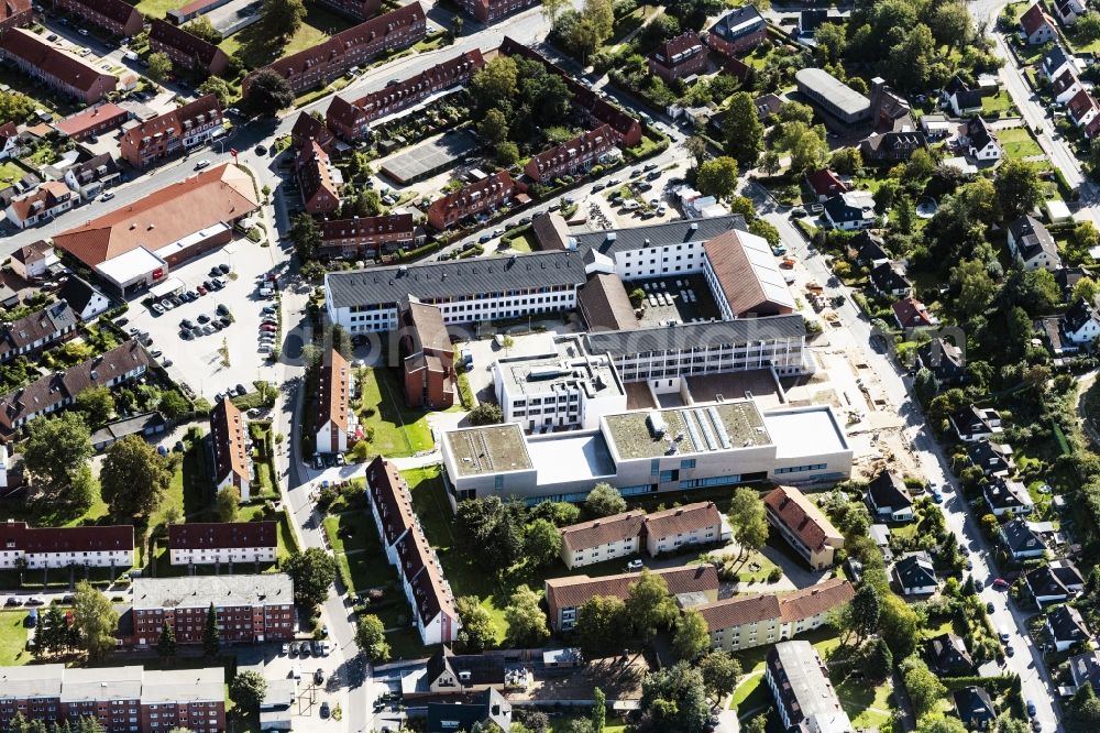 Aerial image Mölln - Building complex of the education and training center in Moelln in the state Schleswig-Holstein, Germany