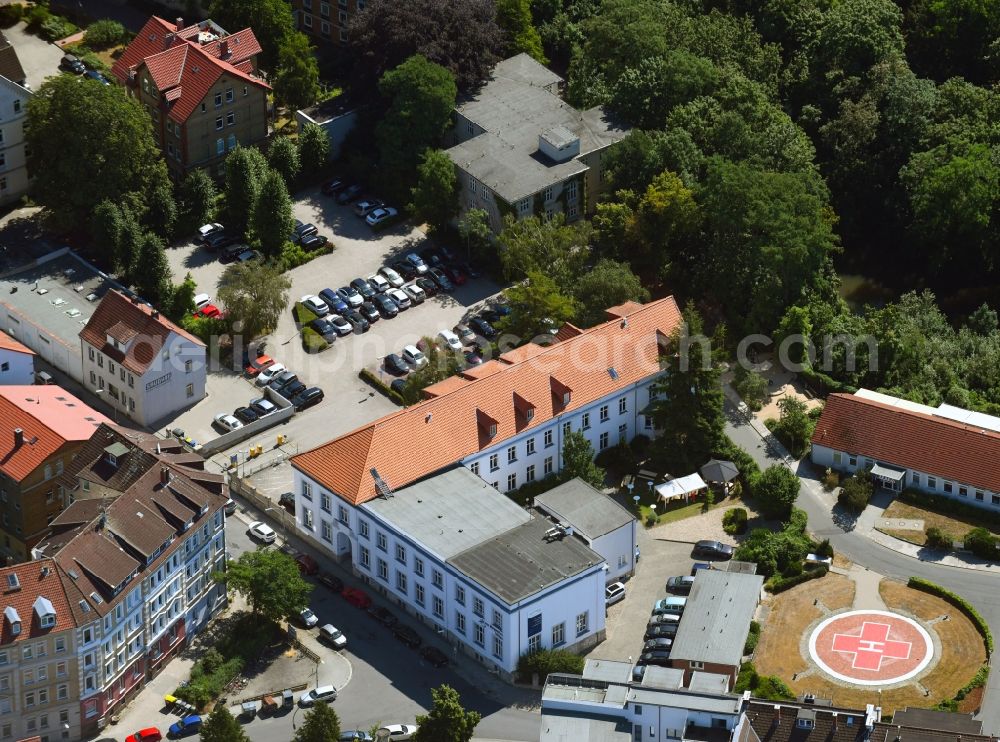 Braunschweig from above - Building complex of the education and training center of Dr. Morgenstern Schulen on Freisestrasse in Brunswick in the state Lower Saxony, Germany