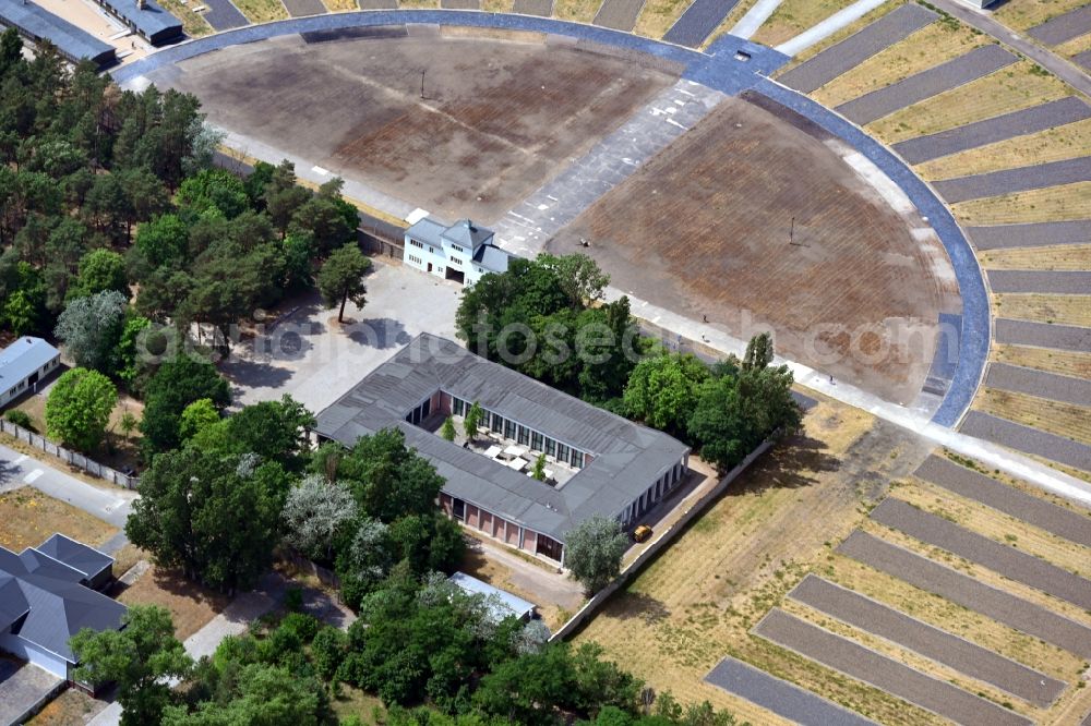 Aerial image Oranienburg - Memorial Sachsenhausen - Oranienburg in Brandenburg