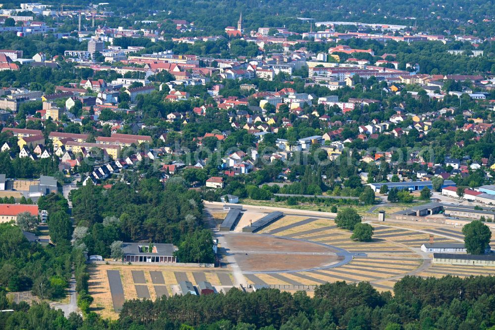 Aerial photograph Oranienburg - Memorial Sachsenhausen - Oranienburg in Brandenburg