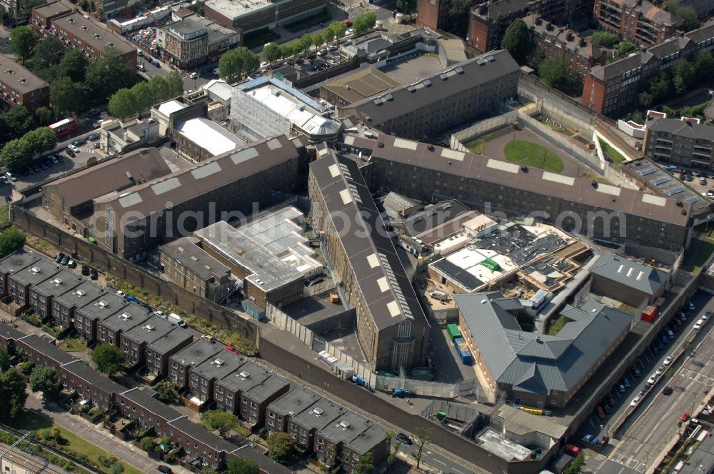 London from the bird's eye view: View of the prison Pentonville in London on the Caledonian Rd.