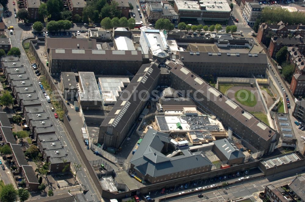 Aerial photograph London - View of the prison Pentonville in London on the Caledonian Rd.