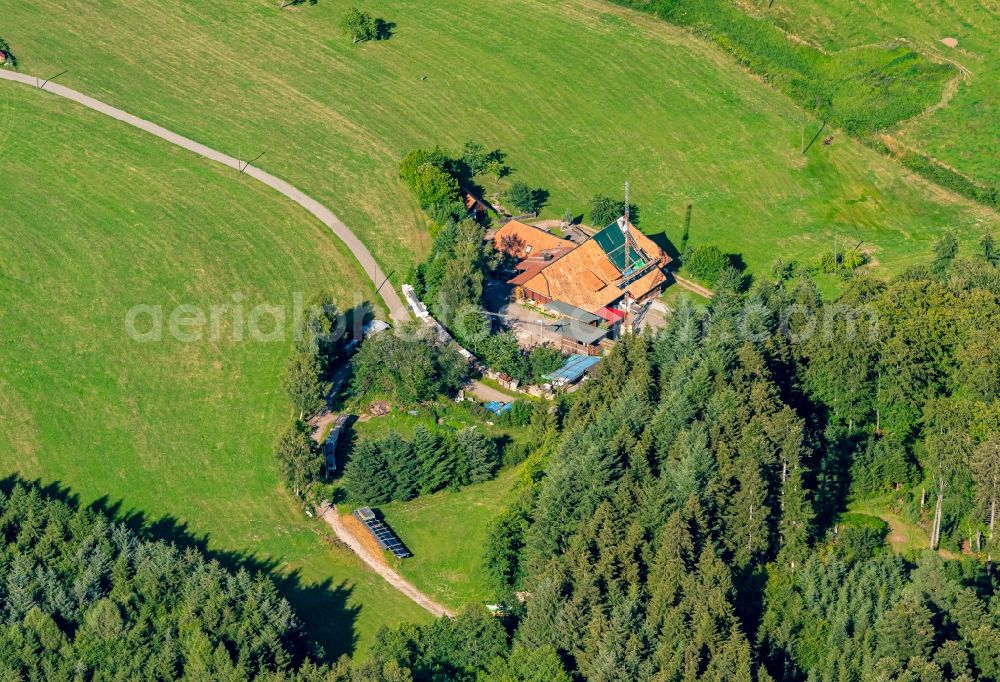 Aerial image Bollenbach - Homestead of a farm in Bollenbach in the state Baden-Wuerttemberg, Germany