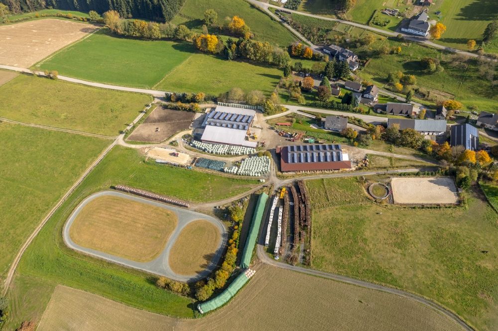 Aerial photograph Meschede - Homestead of a farm on Mosebolle in Meschede in the state North Rhine-Westphalia, Germany