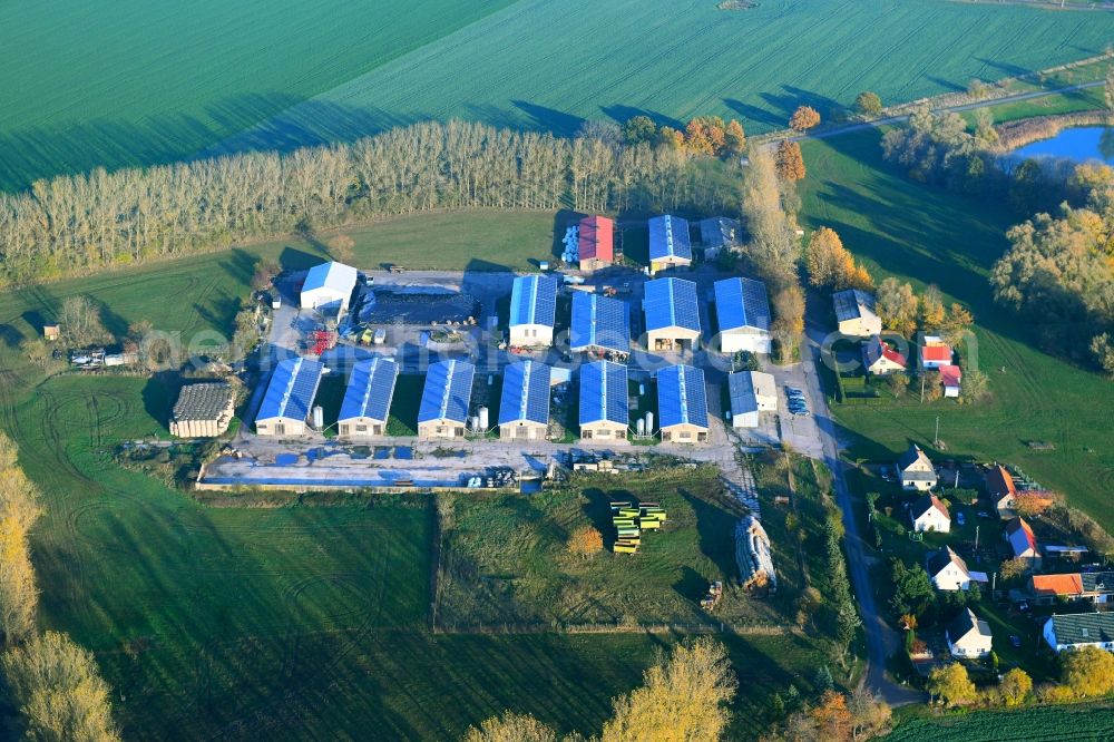Aerial photograph Eixen - Homestead of a farm on Stormsdorfer Strasse in Eixen in the state Mecklenburg - Western Pomerania, Germany