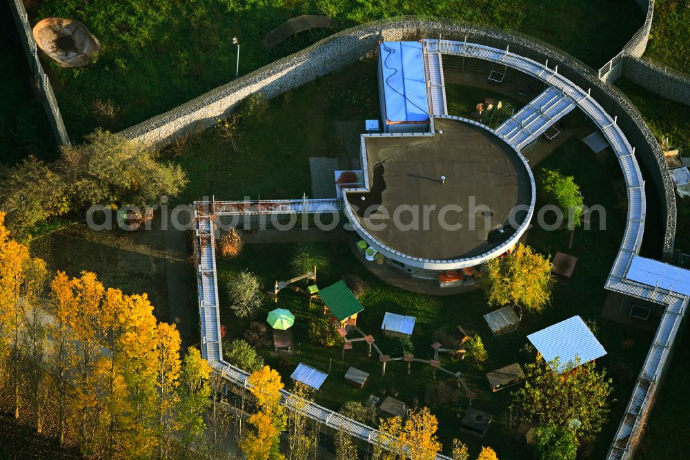 Aerial image Berlin - Site of the animal shelter, also known as the city of animals, destrict Hohenschoenhausen in Berlin in Germany