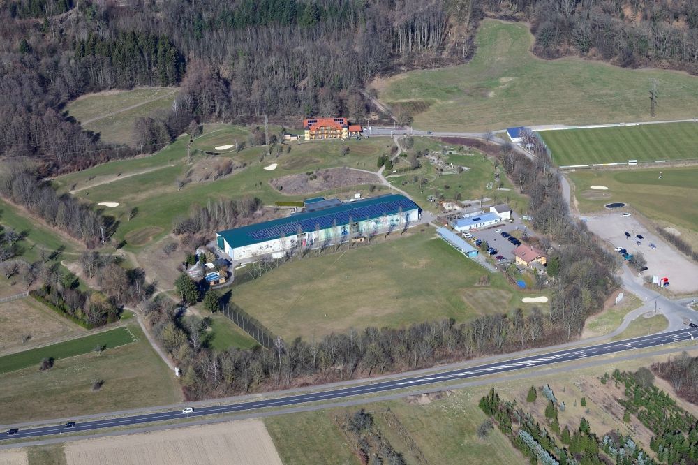 Aerial photograph Bad Säckingen - Leisure Centre - Amusement Park Freizeitwelt in Bad Saeckingen in the state Baden-Wurttemberg, Germany
