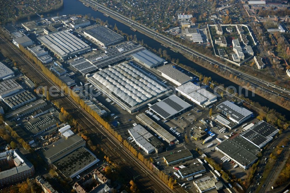 Berlin from above - View of at the site of the Berlin wholesale market at the Beusselstrasse in Berlin