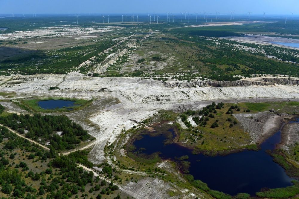 Aerial photograph Lichterfeld-Schacksdorf - Reclamation site of the former mining dump in Lichterfeld-Schacksdorf in the state Brandenburg, Germany