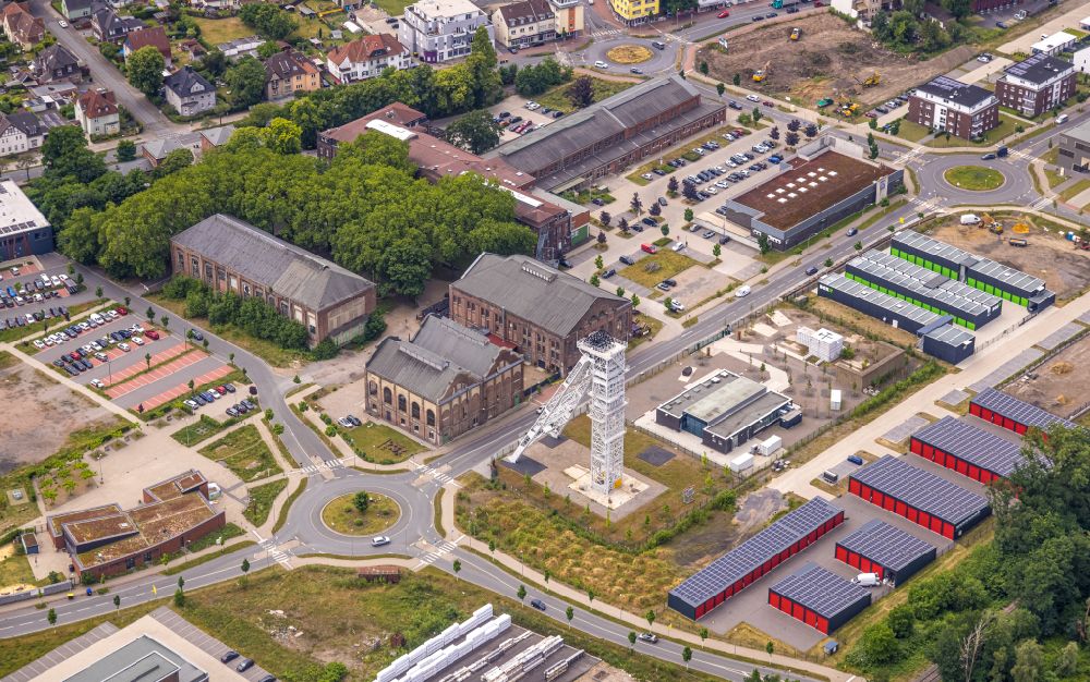 Dorsten from the bird's eye view: Area of the former mine Fuerst Leopold chamber 2 in Dorsten in the state North Rhine-Westphalia