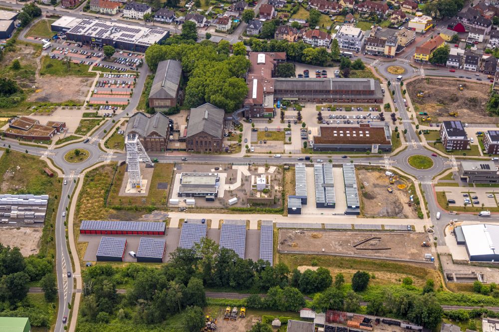 Aerial image Dorsten - Area of the former mine Fuerst Leopold chamber 2 in Dorsten in the state North Rhine-Westphalia