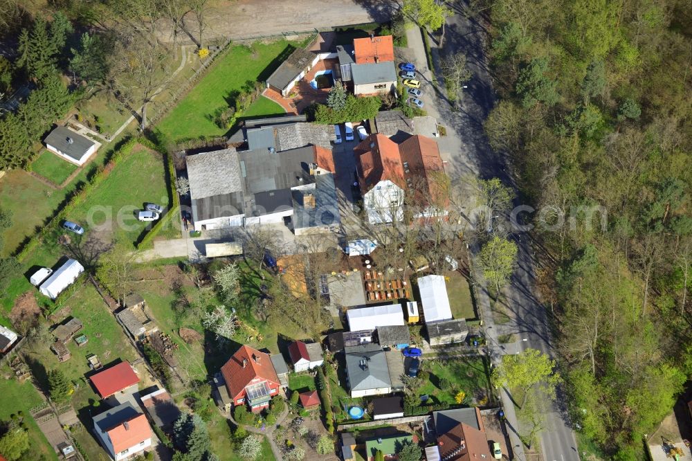 Aerial image Falkensee - Site of the butcher Gaedecke in Falkensee in Brandenburg