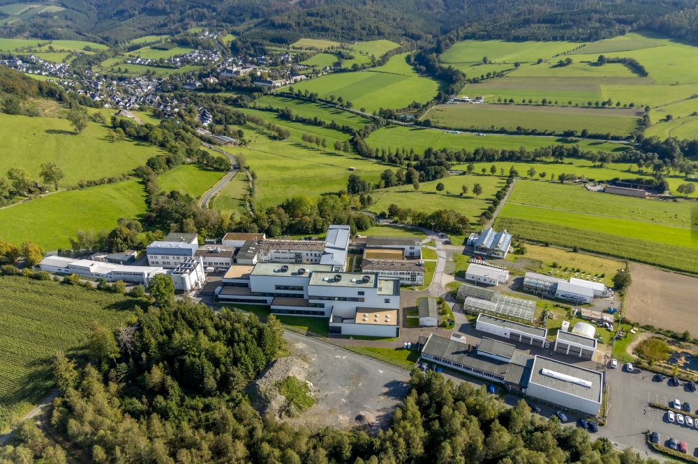 Aerial photograph Schmallenberg - Site of the Fraunhofer Institute for Molecular Biology and Applied Ecology on Ahrstrasse in Schmallenberg in the Sauerland in the state North Rhine-Westphalia, Germany