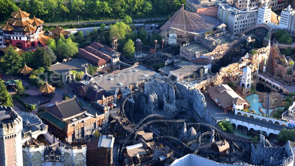 Aerial image Brühl - Grounds of the Phantasialand theme park in Bruehl in the Rhineland in the state of North Rhine-Westphalia