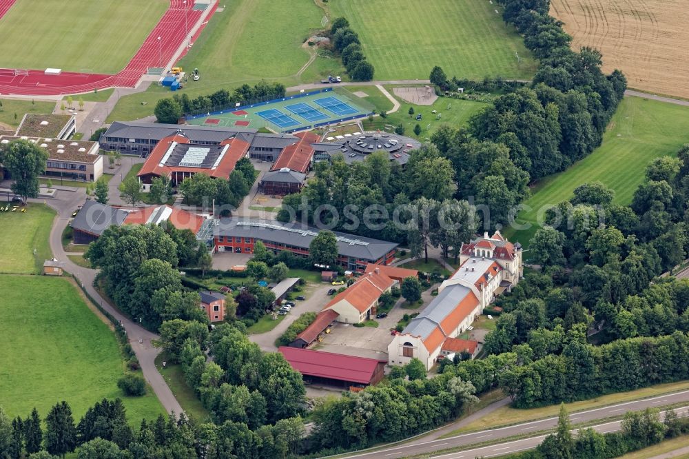Starnberg from the bird's eye view: School building of the Munich International School in Starnberg in the state Bavaria, Germany