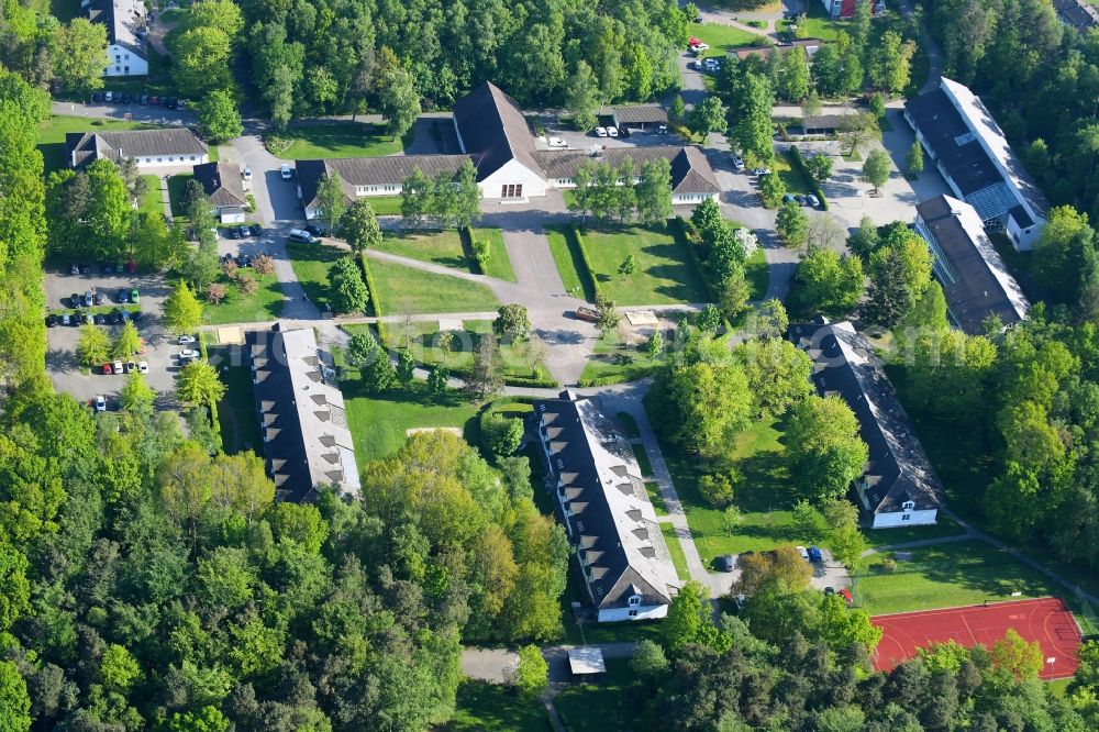 Espelkamp from above - Ground, administration and basis of the charitable organization Evangelische Stiftung Ludwig-Steil-Hof in Espelkamp in the state North Rhine-Westphalia, Germany