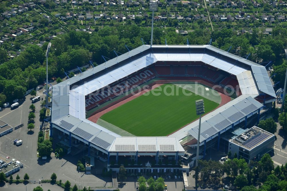 Aerial photograph Nürnberg - Grounds at Grundig Stadium (formerly known as EasyCredit Stadium or Franken-Stadion) in Nuremberg in Bavaria