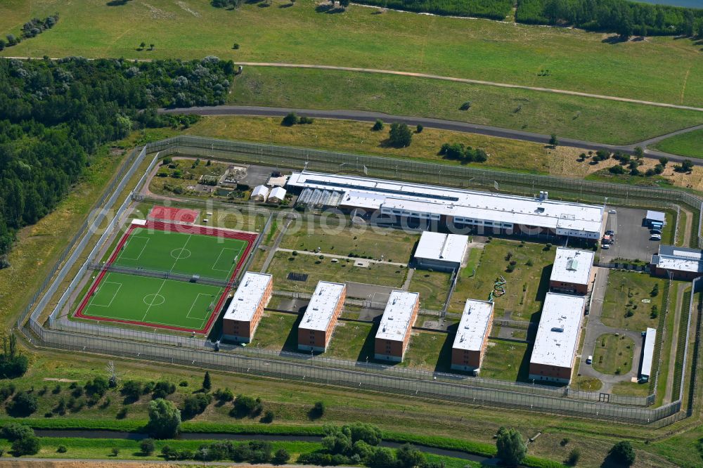 Aerial photograph Regis-Breitingen - Premises of the correctional facility detention center in Regis in Saxony