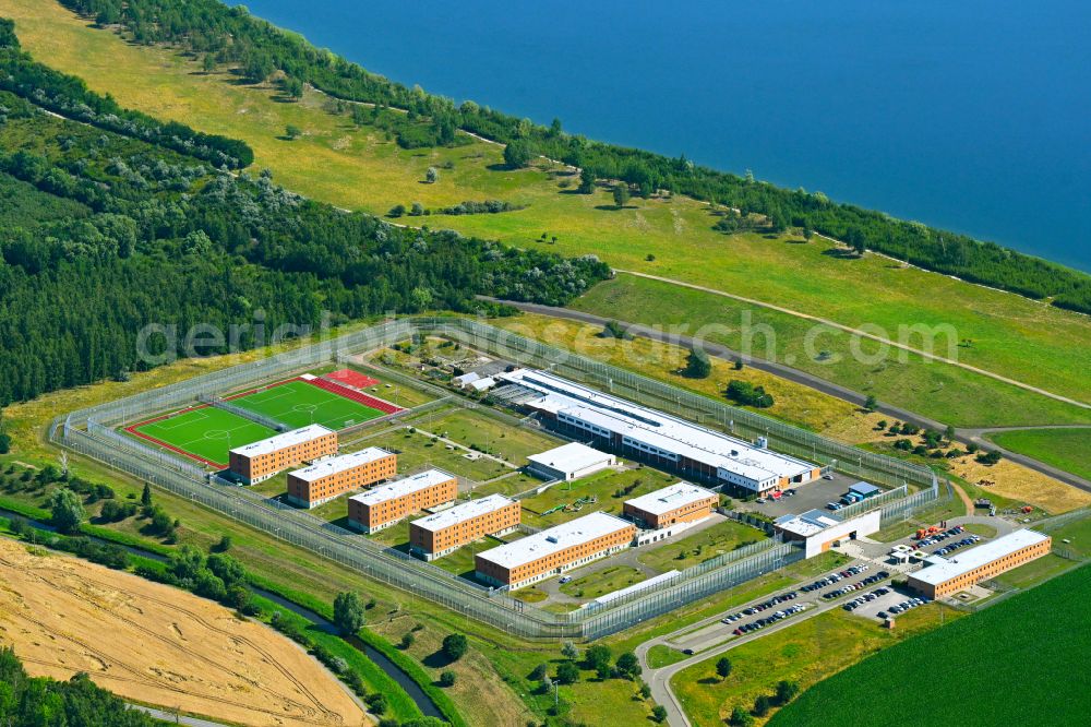 Regis-Breitingen from above - Premises of the correctional facility detention center in Regis in Saxony