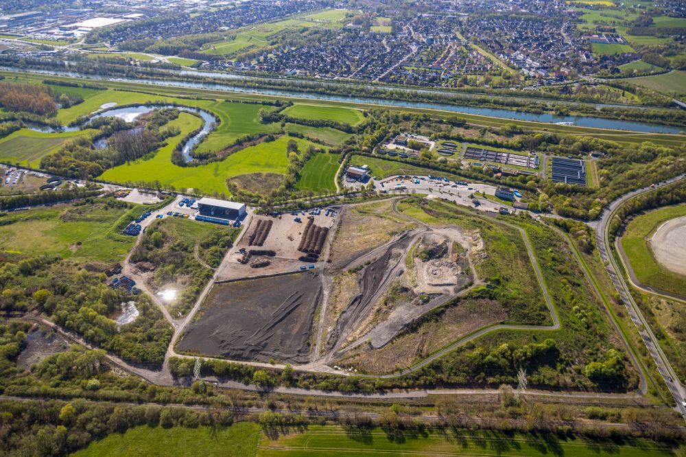 Aerial image Hamm - Site waste and recycling sorting at the lausbach of the city environmental and operational services in Hamm in the state North Rhine-Westphalia
