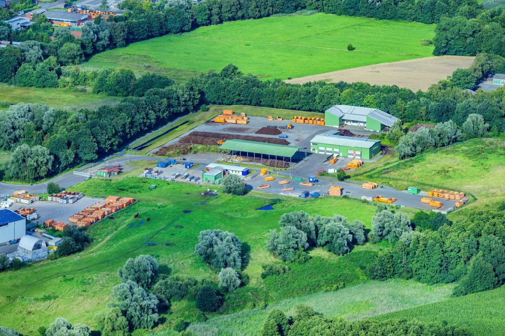 Stade from the bird's eye view: Site of landfill of Abfall- Wirtschaftszentrum Stade in Stade in the state Lower Saxony, Germany