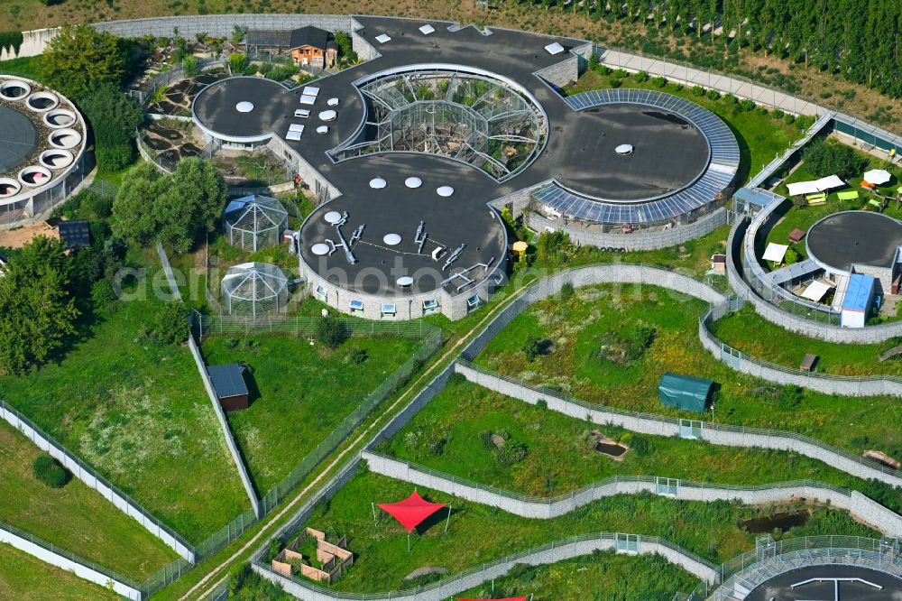 Aerial image Berlin - Site of the animal shelter, also known as the city of animals, destrict Hohenschoenhausen in Berlin in Germany