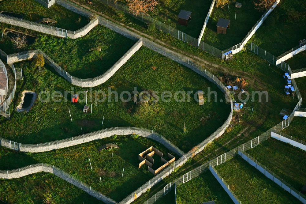 Aerial photograph Berlin - Site of the animal shelter, also known as the city of animals, destrict Hohenschoenhausen in Berlin in Germany