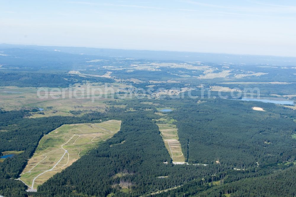 Aerial image Grafenwöhr - Areal of military training ground in the district US Training area in Grafenwoehr in the state Bavaria, Germany