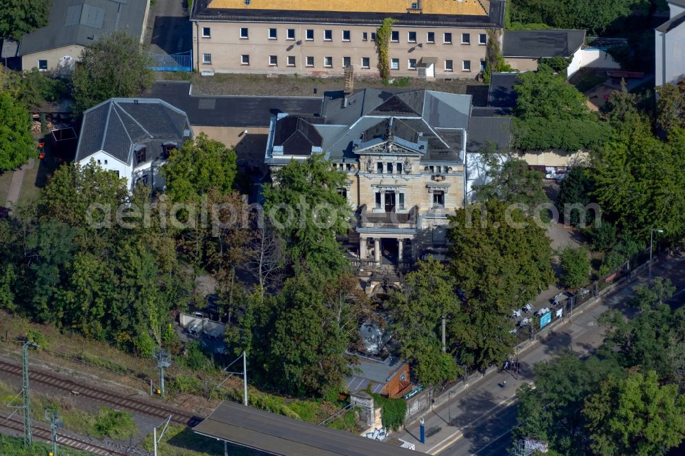 Aerial photograph Leipzig - Building of the association Budde-Haus - Sociocultural Center Leipzig-Gohlis on Luetzowstrasse in the district Gohlis in Leipzig in the state Saxony, Germany