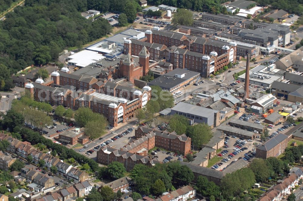 London from the bird's eye view: View of the area of Whipps Cross University Hospital in the district Leytonstone in London in the county of Greater London in the UK. Whipps Cross provides a full range of outpatient and inpatient medical care for approximately 350.000 citizens in the closer and further environment