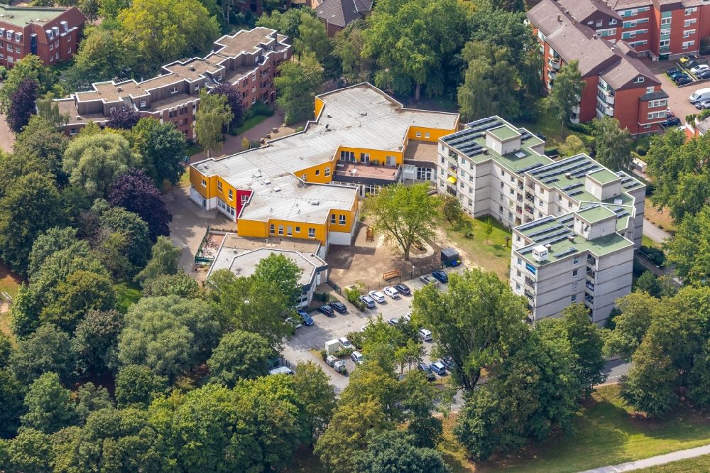 Aerial photograph Lünen - Dwelling - Building on Marie-Juchacz-Strasse in Luenen in the state North Rhine-Westphalia, Germany