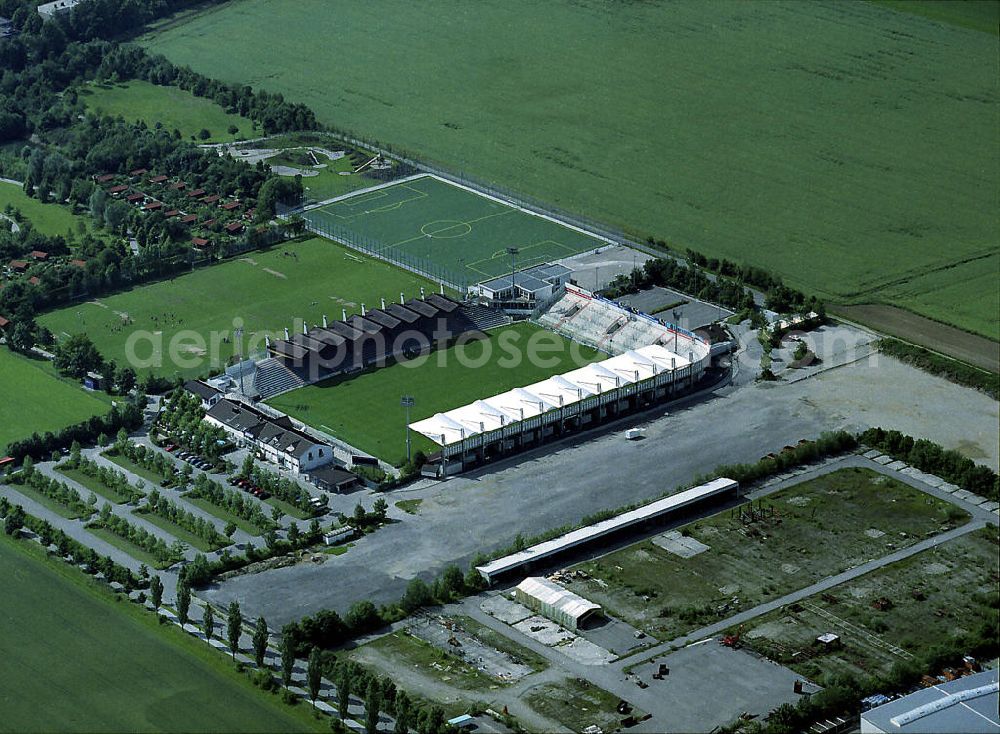 Aerial image Unterhaching - Blick auf den Generali-Sportpark in Unterhaching, der 1992 eröffnet wurde. View to the Generali-Sports area in Unterhaching, wich was built in 1992.