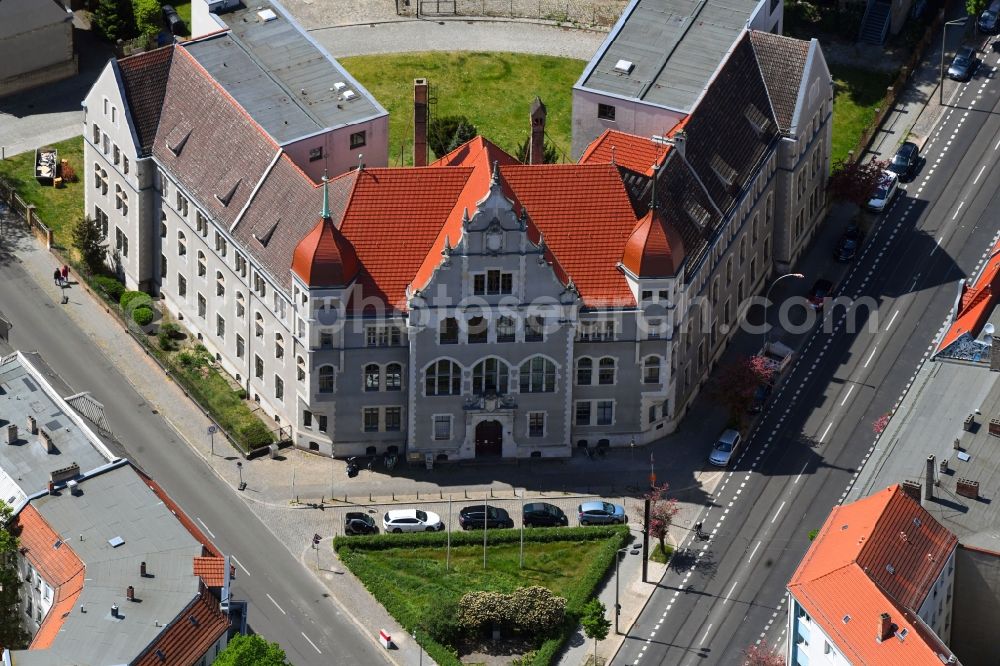 Berlin from the bird's eye view: Court-building complex of the district court Koepenick at Mandrellplatz in the district Koepenick in Berlin, Germany