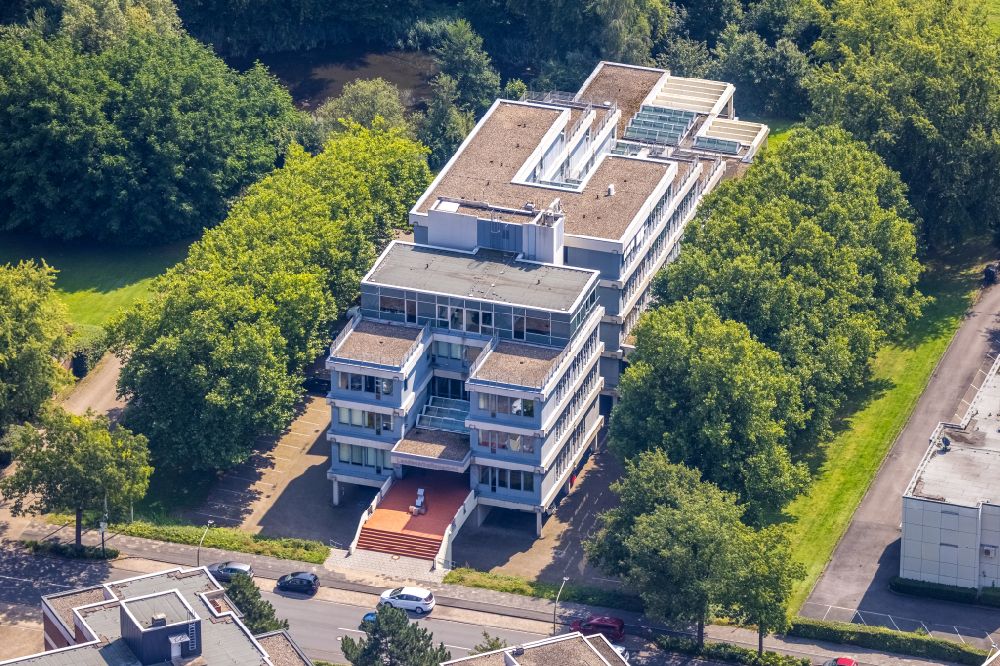 Aerial image Hamm - Court- Building complex of of Landesarbeitsgericht Hamm on Marker Allee in Hamm at Ruhrgebiet in the state North Rhine-Westphalia, Germany